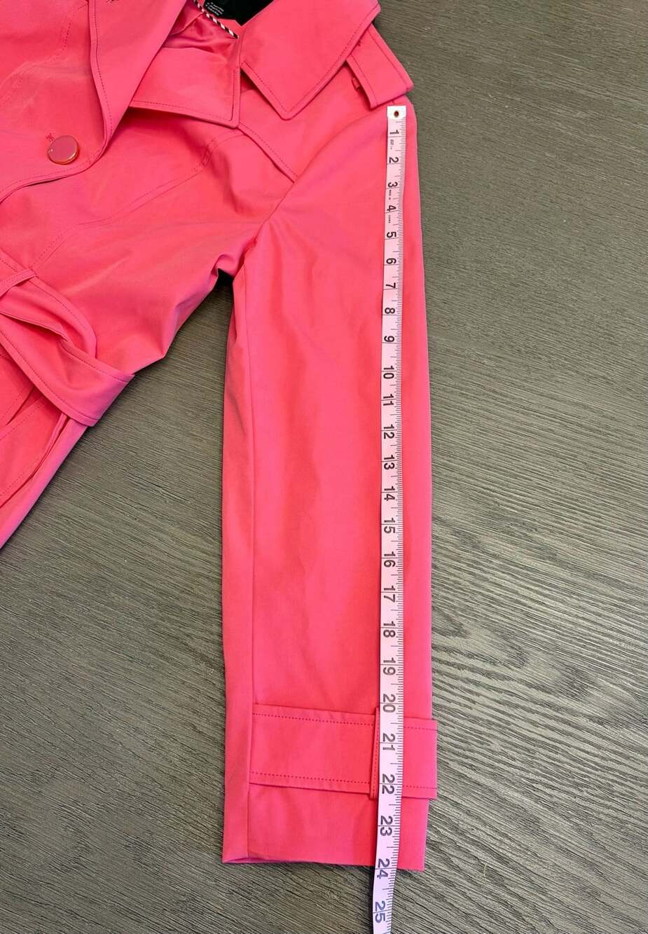 NWOT Kate Spade Coral Pink Belted Trench Coat M - Picture 11 of 14